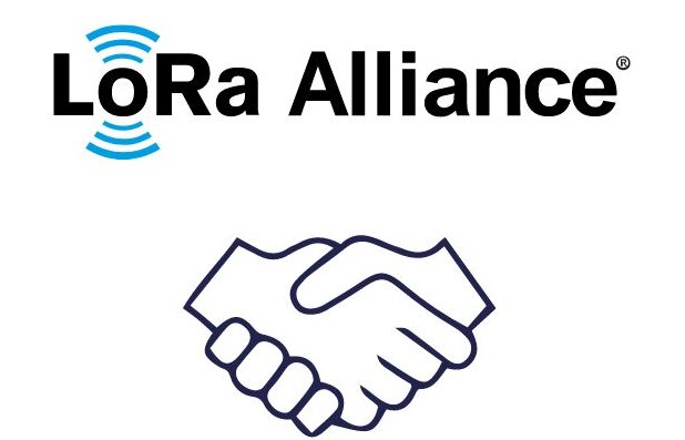 "LoRa Alliance" und zwei Hände beim Hände schütteln