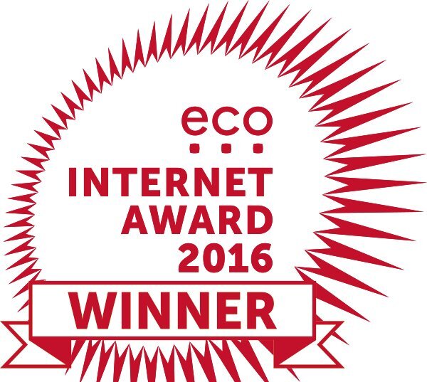 eco Award logo with red spiked circle
