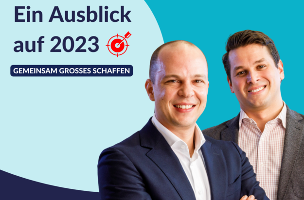 CFO Heiko Kopeke und CEO Christian Zenger präsentieren gemeinsamen den Ausblick auf das Jahr 2023