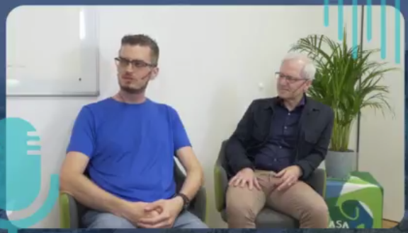 Constantin Goschler und Christian Mainka bei der Aufnahme des Podcasts
